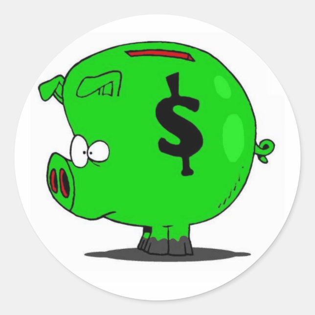 Sticker Rond Collection Piggy (Devant)
