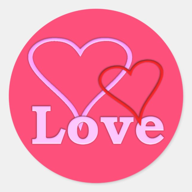Sticker Rond Collection Valentines (Devant)