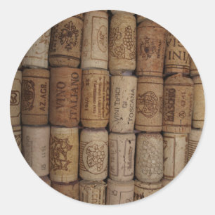 Sticker Rond Collection Vin Cork