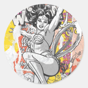 Sticker Rond Collection Wonder Woman 1