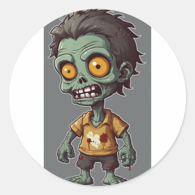 Sticker Rond Collection Zombie Friends (Devant)