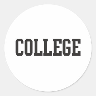Sticker Rond Collège