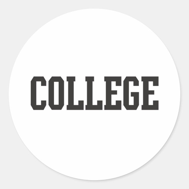 Sticker Rond Collège (Devant)