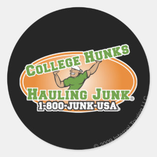 Sticker Rond College Hunks Hauling Junk Logo officiel