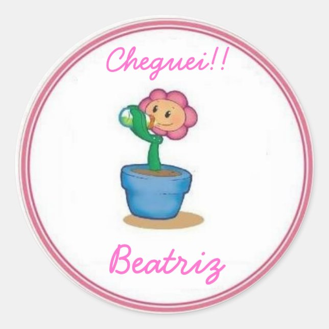 Sticker Rond Colles pour latinhas bébé (Devant)