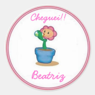 Sticker Rond Colles pour latinhas bébé