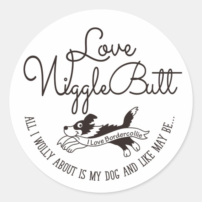 Sticker Rond Collier à la bordure (Devant)