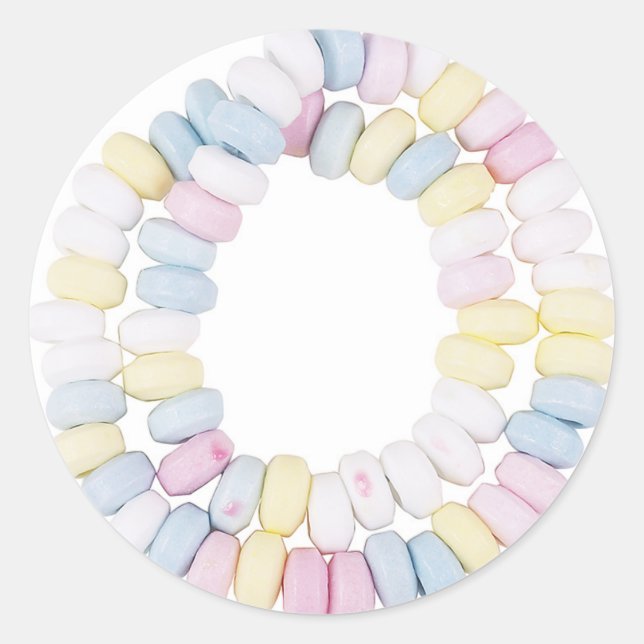 Sticker Rond collier de bonbons (Devant)