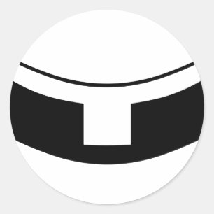 Sticker Rond Collier du prêtre catholique