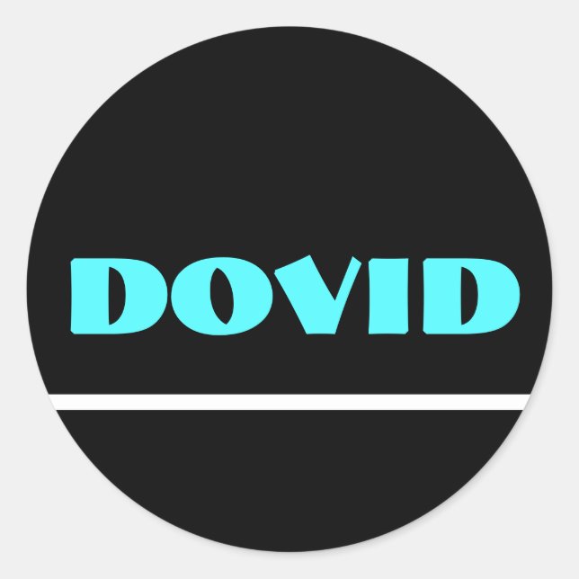 Sticker Rond Collier noir néon upsherin (Devant)