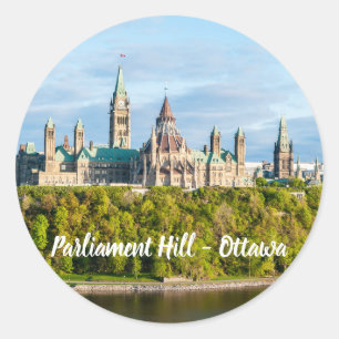 Sticker Rond Colline du Parlement à Ottawa - Ontario, Canada