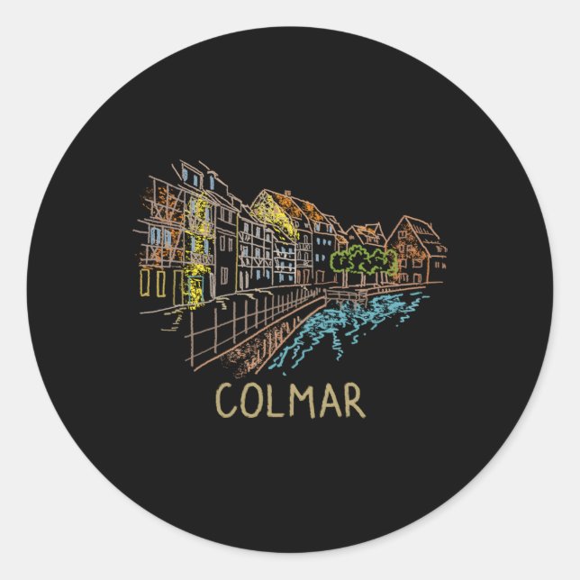 Sticker Rond Colmar (Devant)