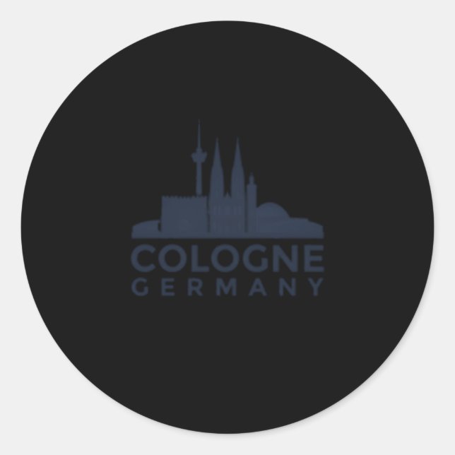 Sticker Rond Cologne Gery Koln Ger (Devant)