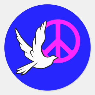 Sticker Rond colombe