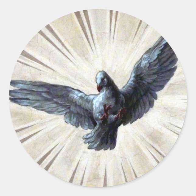 Sticker Rond colombe (Devant)