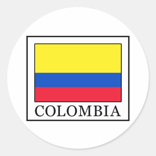 Sticker Rond Colombie (Devant)