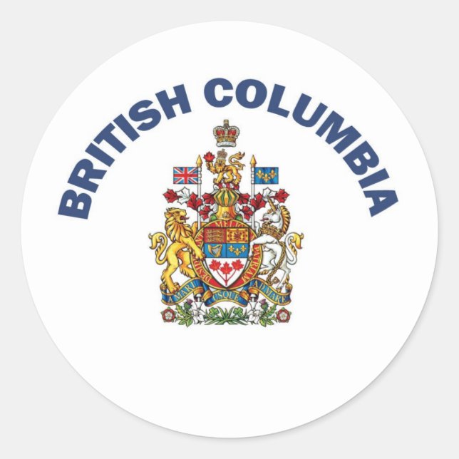 Sticker Rond Colombie-Britannique (Devant)