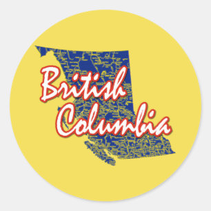 Sticker Rond Colombie-Britannique