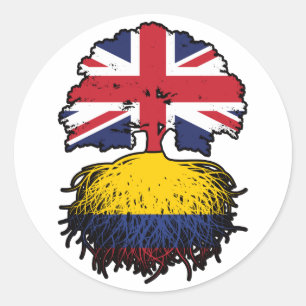 Sticker Rond Colombie Colombie Colombie Colombie Britannique Ar