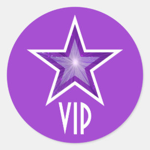 Sticker Rond Colonne rond violet VIP