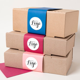 Sticker Rond Colonnes à coller au logo