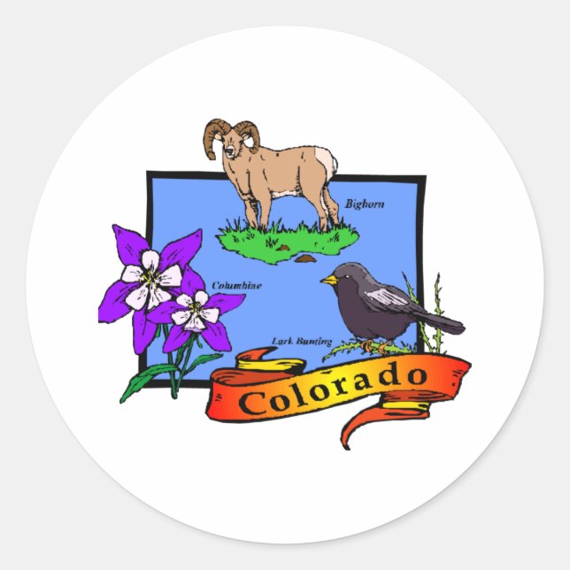 Sticker Rond Colorado (Devant)