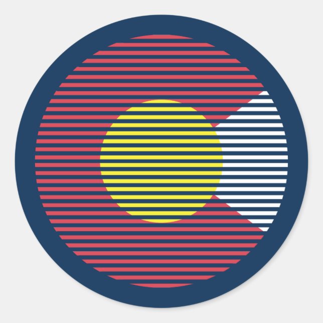 Sticker Rond colorado c (Devant)