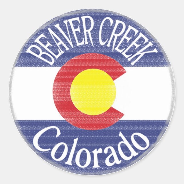 Sticker Rond Colorado de Beaver Creek (Devant)