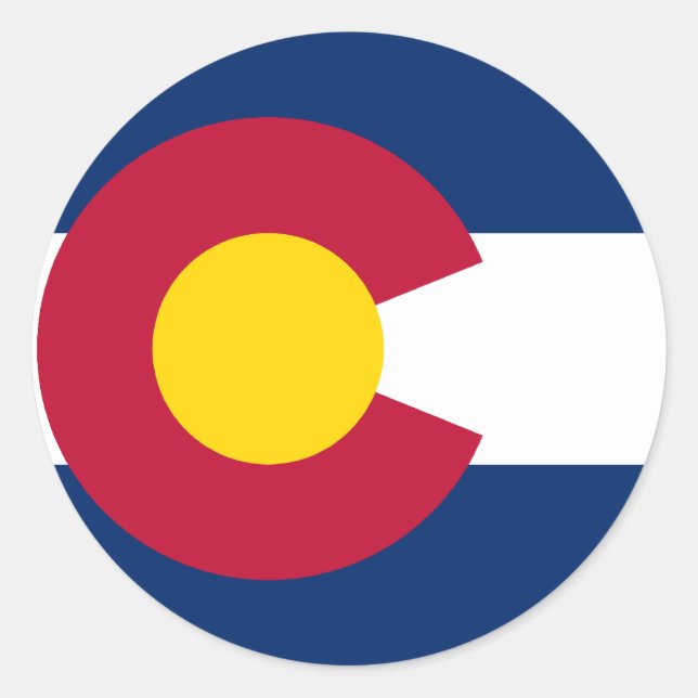 Sticker Rond Colorado, États-Unis (Devant)