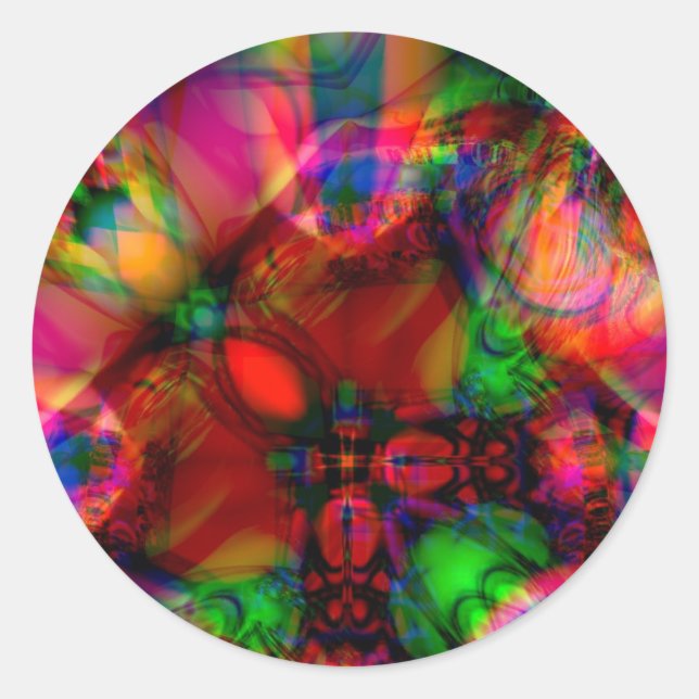 Sticker Rond Colorant rond (Devant)