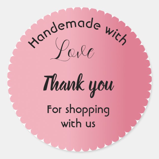 Sticker Rond Colorants commerciaux de couleur rose (Devant)