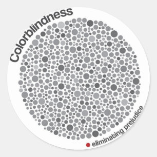 Sticker Rond Colorblindness