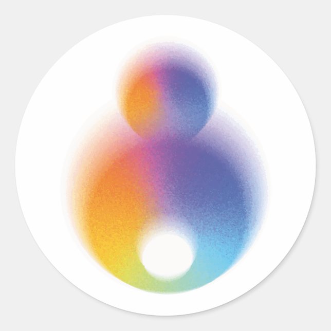 Sticker Rond coloré (Devant)
