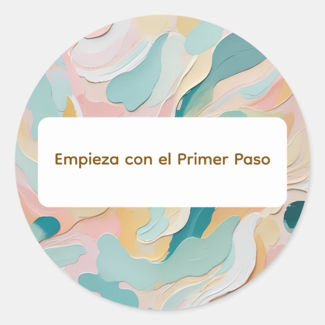 Sticker Rond Colores Arte 5-1-1 (Devant)