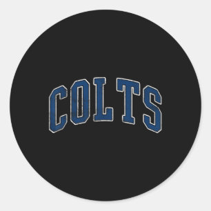 Sticker Rond Colts Nom Vintage Retro Cadeau Hommes Femmes Garço