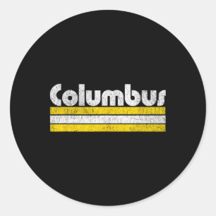 Sticker Rond Columbus Soccer Ville Antique