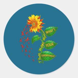 Sticker Rond Combattez le myélome multiple, quelle est la puiss