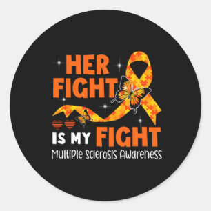 Sticker Rond Combattre est mon combat Ms Sclérose en plaques