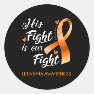 Sticker Rond Combattre est notre combat Leukemia Sensibilisatio
