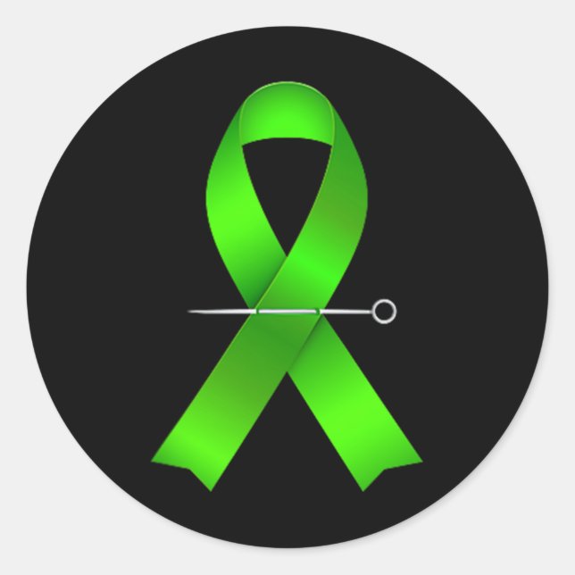 Sticker Rond Combattre La Stigma American Flag Sensibilisation  (Devant)