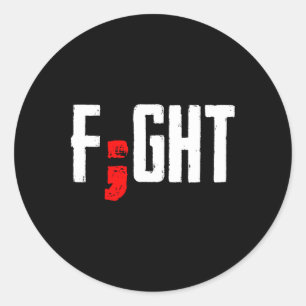 Sticker Rond Combattre Semicolon soutien en santé mentale Suici
