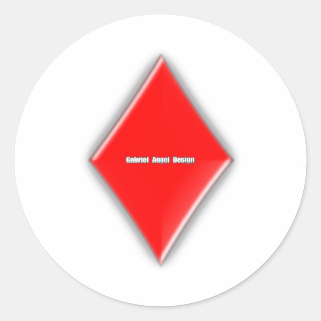 Sticker Rond Combinaison de diamants (Devant)