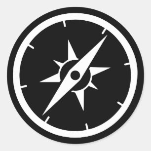 Sticker Rond Combustible noir