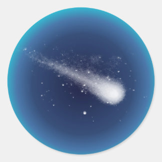 Sticker Rond Comète