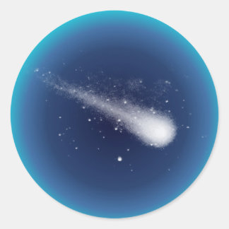 Sticker Rond Comète