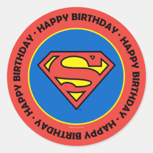 Sticker Rond Comics DC   Superman   Logo classique