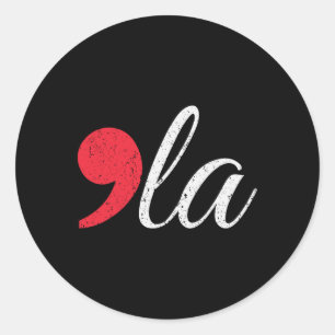 Sticker Rond Comma Distante La Kamala Harris