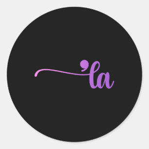 Sticker Rond Comma La Coloring Kamala Harris Wheimer 2024 Presi