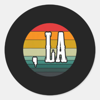 Sticker Rond Comma La Kamala Harris Partisans présidentiels Tee