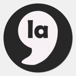 Sticker Rond Comma La Kamala Harris Pour L'Élection De Présiden